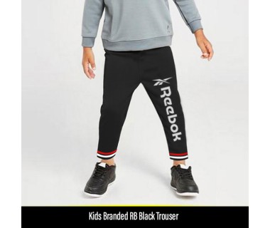 Kids Branded RB Black Trouser